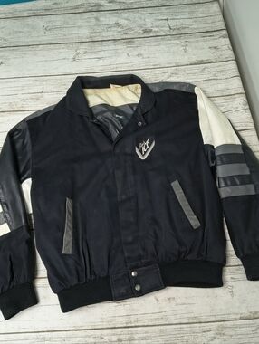Vintage Made In Canada Black Ice Bomber Jacket
